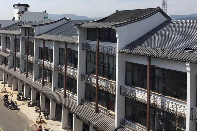 Miejski projekt renowacji dachu w mieście Shaoxing w dzielnicy Shengzhou Pu Kou